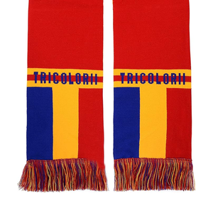 ผ้าพันคอไหมพรมแบบยูนิเซ็กซ์สั่งทำได้ พลิกกลับด้านได้ กันลม สำหรับแฟนฟุตบอล ผ้าพันคอไหมพรมยาวสำหรับฤดูหนาว เหมาะสำหรับทีมมหาวิทยาลัย - Product Image 3