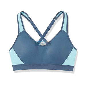 Sujetador Deportivo de Yoga con Soporte Medio y Efecto Push-Up para Mujer, Tallas Grandes, Sin Costuras, Transpirable, con Logotipo a Cuadros en la Parte Delantera, Tejido de Spandex/Nylon - Product Image 4