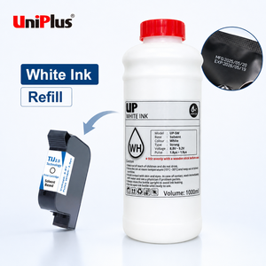 Encre blanche sèche rapide de recharge d'Uniplus de fabrication professionnelle pour la cartouche basée par dissolvant - Product Image 1
