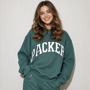 Sweat-shirt d'hiver pour femme à col montant, épais 380g, 100% coton écologique, personnalisable avec logo, vierge, coupe oversize - Product Image 2