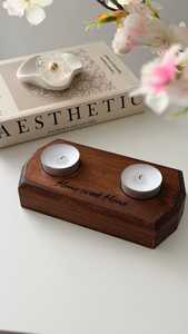 Wooden <b>Tea</b> <b>Light</b> <b>Lantern</b> Style Candle Holder for Interiors - Product Image 5