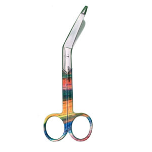 Juego de 3 Piezas de Acero Inoxidable Multicolor para Microcirugía y Primeros Auxilios: Tijeras de Enfermería, Tijeras para Vendajes y Pinzas Arteriales - Product Image 2