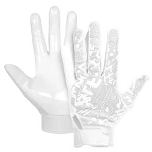 Guantes de Fútbol Americano de Diseño Personalizado al por Mayor, Transpirables, Sublimados, con Palmas de Silicona Antideslizantes para Jugadores Profesionales - Product Image 2