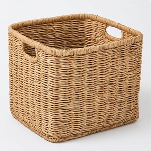 Grand panier en jonc de mer écologique, conçu pour le linge, les couvertures et le rangement domestique, avec une construction durable - Product Image 1