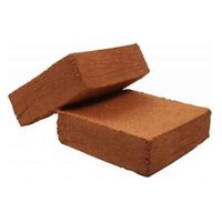 Blocs de fibre de coco de haute qualité 650 grammes à faible teneur en EC, biodégradables et écologiques pour le jardinage, l'agriculture hydroponique et l'agriculture en Inde