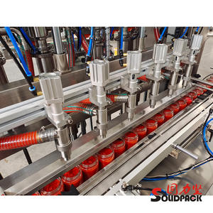 Solidpack-máquina de llenado de botellas de vidrio, línea de producción automática de pasta de tomate/Salsa de vidrio, 5L, buen rendimiento - Product Image 4