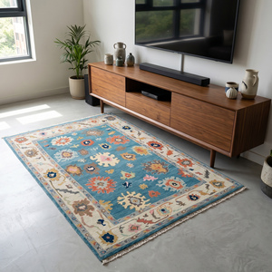 Luxury Multicolor Hand Knotted <b>Wool</b> Area Rug Classic Floral Tribal Pattern Flat Pile Living Room Bedroom Home Decor - Product Image 1