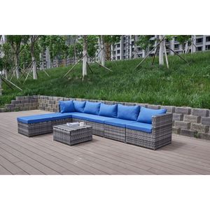 Divano da Patio con Cuscini Confortevoli per Arredamento da Esterno - Product Image 5