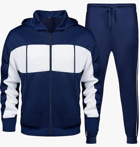 Sudadera con Capucha para Hombre, Diseño Color Block, Manga Larga, Cordón Ajustable, Bolsillos Laterales, Corte Regular, Ropa de Otoño - Product Image 5