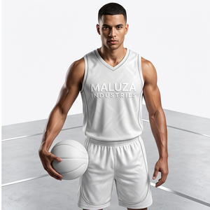 Maillot de basketball unisexe sublimé en gros, respirant, anti-humidité, séchage rapide, en maille, uniforme d'équipe, maillot de sport personnalisé - Product Image 5