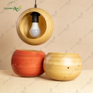 Elegant Spun Bamboo Lampshade Handmade <b>Natural</b> Bamboo <b>Light</b> <b>Shade</b> for Premium Interior Lighting - Product Image 4