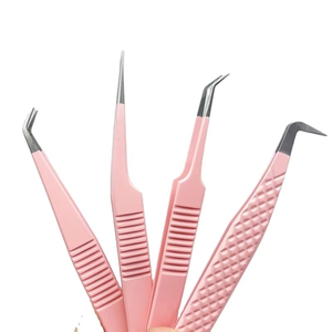 Pinzas de Acero Inoxidable de Alta Calidad para Extensión de Pestañas, Volumen Clásico, Marca Privada - Product Image 4
