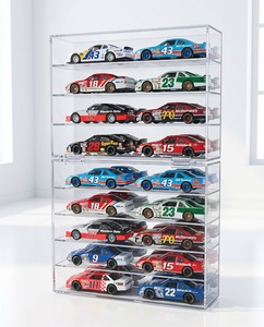 Elegante y Moderno Expositor de Acrílico y Madera Contrachapada para Modelos de Coches de Juguete, Caja de Almacenamiento Transparente, Diseño Apilable, Fácil Montaje, Personalizable - Product Image 4