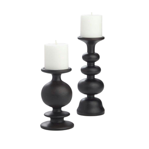 เชิงเทียนสีดำคุณภาพสูงแบบใหม่สำหรับตกแต่งบ้าน ที่วางเทียนอะลูมิเนียมหล่อขึ้นรูป งานแฮนด์เมดสั่งทำพิเศษ - Product Image 4