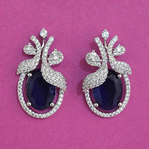 Compre en Línea Pendientes Clásicos de Calidad de Exportación de Kanhai Jewels para Mujer con Baño de Rodio y Circonita 444102 Aniversario - Product Image 3