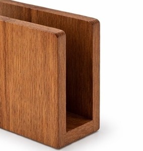 Modern Classic Eco-Friendly Durable Handmade Wood Napkin <b>Holder</b> Upright <b>Tissue</b> Stand for <b>Kitchen</b> Table Restaurant and Farmhouse - Product Image 2