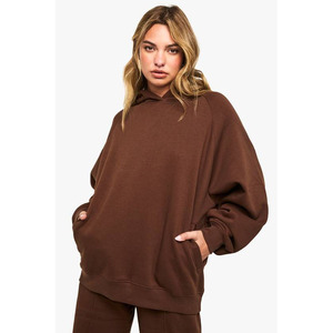 Sudadera con Capucha para Mujer, Gruesa, para Invierno, con Logotipo Personalizado en Relieve en la Parte Delantera, 100% Algodón, Felpa - Product Image 4