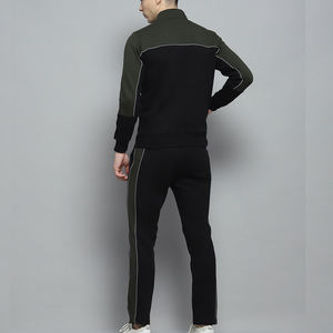 Survêtement Homme Haut de Gamme Personnalisé avec Logo, en Polaire Chaude, Couleur Unie, Épais, à Manches Longues, Fermeture Éclair Intégrale, Décontracté et Respirant - Product Image 2