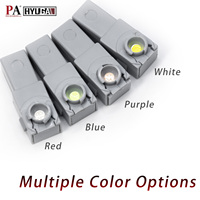 HYUGA Éclairage d'ambiance LED pour intérieur de voiture, pour console centrale, zone des pieds et boîte à gants, 4 ampoules, pour trous pré-découpés, 12V, Rétrofit/Amélioration