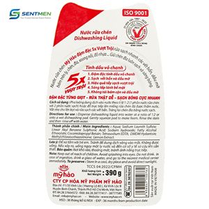 Wholesale My Hao 5X Lemon Dishwashing <b>Liquid</b> Dish Grease Cleaner 390g - Product Image 4