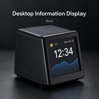 Afficheur d'informations de bureau WiFi en stock avec horloge en temps réel, météo, calendrier, température, minuteur, alimentation USB – Vente en gros