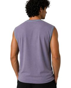Camiseta sin Mangas para Hombre, Color Lavanda, de Algodón Premium, para Gimnasio, Fitness, Casual, Verano, Ligera, Transpirable, Ajuste Personalizado - Product Image 2