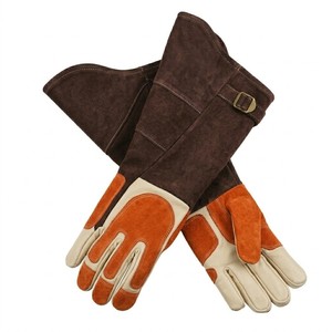 Heavy Impact Resistant Welding Leather Gloves Heat Protection Long Gauntlet Welders Safety Work Gloves USA Wholesale - Product Image 4