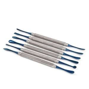 Manual Titanium Coated Dental Surgical <b>Instruments</b> Periosteal Elevator Set Professional Root Extraction Kit By Grip Surgical - Product Image 1