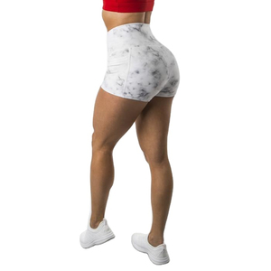 Shorts de Yoga de Cintura Alta para Mujer, 100% Algodón, Secado Rápido, Transpirables, para Deportes de Verano, Diseño Sólido, Más Vendidos - Product Image 3