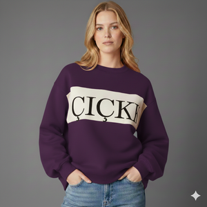 Women Oversized Long Mockneck Fleece Sweatshirt Autumn Winter Pullover Relaxed Fit Casual <b>Top</b> Perfect Layered Outfits Front Logo - Product Image 5