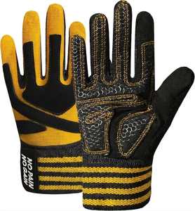 High Quality Breathable Workout <b>Gloves</b> with Integrated Wrist Support Anti Slip Palm Padded Weightlifting Mitts for Gym <b>Training</b> - Product Image 1