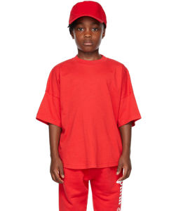 เสื้อยืดเด็กเนื้อผ้าหนา 220 กรัม ผ้าฝ้าย 100% แขนสั้นสั่งทำได้ คุณภาพสูง สีพื้น สตรีทแวร์ สำหรับเด็ก - Product Image 1