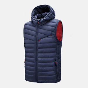 Custom Logo Design Quality Fashion Winter Wear Quilted <b>Packable</b> Down Puffer Vest Sleeveless Puff <b>Jacket</b> for Men Streetwear Cloth - Product Image 1