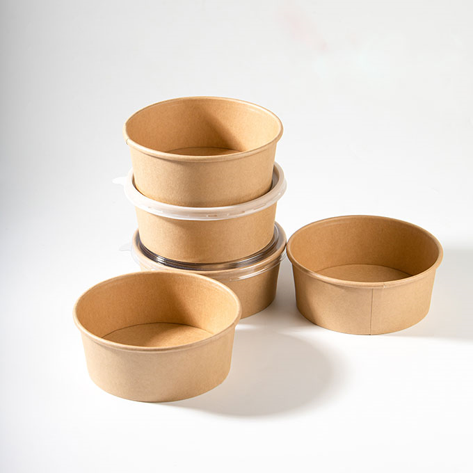 Customized Eco-Friendly Biodegradable Disposable Paper Bowls for Restaurants and Catering