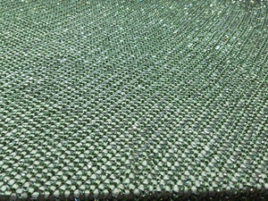 Tissu en maille de strass vert, textile en filet de cristal pour robe de soirée, vêtements de scène, confection de vêtements - Product Image 3
