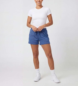 Shorts Deportivos para Mujer, Tejido Transpirable, Cintura Alta, Bolsillos con Cremallera, Logotipo Personalizado OEM, Ecológicos - Product Image 1