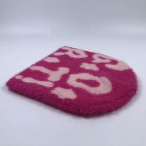 Good Quality Outdoor Sports Winter Stylish <b>Hats</b> Custom Y2k Jacquard logo Cuffless Beny Cap Knitted <b>Hat</b> Beanie With Custom logo - Product Image 4