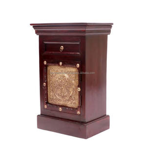 Mesitas de noche de madera de diseño moderno, mesitas de noche prácticas y elegantes para uso doméstico, mejora el encanto del dormitorio, calidez, comodidad elaborada - Product Image 1