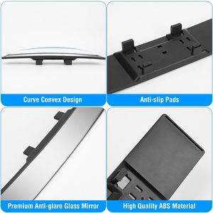 Espejo Retrovisor Panorámico Convexo de 11.4 Pulgadas para Auto, Antideslumbrante, con Clip Interior, Curvo, Accesorio Premium para Visión Trasera - Product Image 6