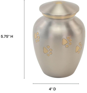 Urnas de Latón de Alta Calidad para Gatos y Perros, Urnas Conmemorativas Funerarias para Cenizas de Mascotas, Urnas al por Mayor a Bajo Precio - Product Image 2