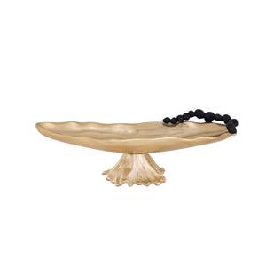High Quality Aluminum <b>Metal</b> Gold Finished Table Decorative Centerpiece <b>Metal</b> <b>Bowl</b> With Gold stand - Product Image 1
