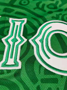 Camiseta de Béisbol de México para Hombre, Manga Corta, Verde, Estampado Sublimado, Cierre de Botones, Deportiva, Corte Regular, para Todas las Temporadas - Product Image 2