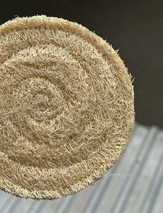 Sous-verre en luffa naturel écologique pour théière, 2 couches, isolation thermique, taille personnalisable, pour café, fabriqué au Vietnam - Product Image 4
