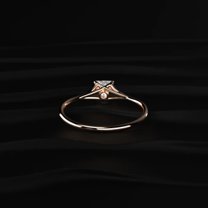 0.5 Ct Princess Cut Labgrown Diamond <b>Split</b> Shank <b>Ring</b> Stunning Engagement <b>Ring</b> for Women Modern Bridal Jewelry Elegant Design. - Product Image 5