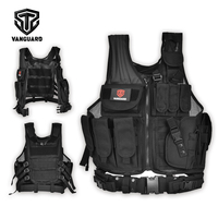 Gilet de sécurité professionnel OEM multi-poches en maille respirante tactique pour le travail et l'entraînement en extérieur avec compatibilité MOLLE