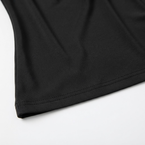 Elastic Silk Women's T <b>Top</b> Breathable Plain Dyed Knitted Ruffled Collar High Quality Luxury Custom Silk Shirt Custom Colors - Product Image 3
