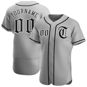 Maillots de baseball personnalisés sublimés pour hommes – Impression dégradée, nom de l'équipe, logo, numéro, motif vierge, uniforme de sport court pour softball - Product Image 3