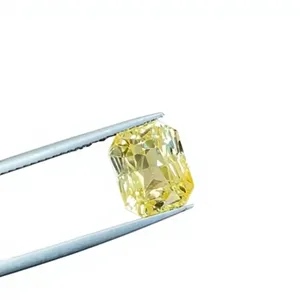 Zafiro amarillo natural sin calentar, corte esmeralda, 5.63CT, 9.7X8X6.8MM, de Ceilán, piedra preciosa suelta para la fabricación de joyas. - Product Image 4