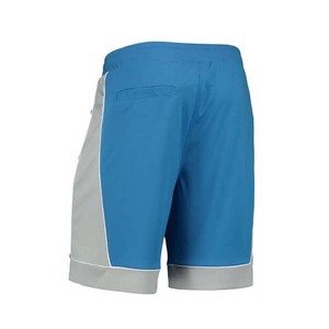 Shorts Bermuda pour homme bleus à séchage rapide avec bande latérale et cordon de serrage à la taille, vêtements de sport décontractés - Product Image 4