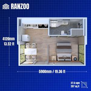 <span class=keywords><strong>Maison</strong></span> préfabriquée de <span class=keywords><strong>location</strong></span> de cabine d'arrière-cour entièrement meublée pliable <span class=keywords><strong>à</strong></span> installation rapide de norme australienne - Product Image 5